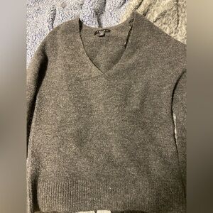 Dark Grey V-Neck Sweater